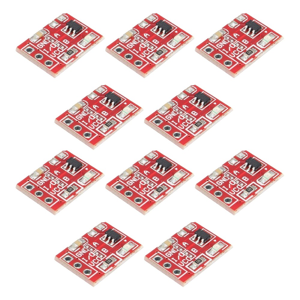 10Pcs TTP223 Touch Key Module Button Capacitive Switch Self-Locking/No-Locking L