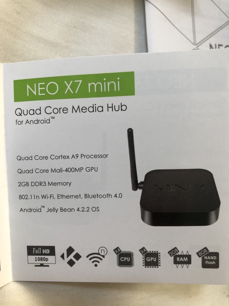MINIX -Next Generation Computing NEO X 7 mini-Quad Core Media Hub