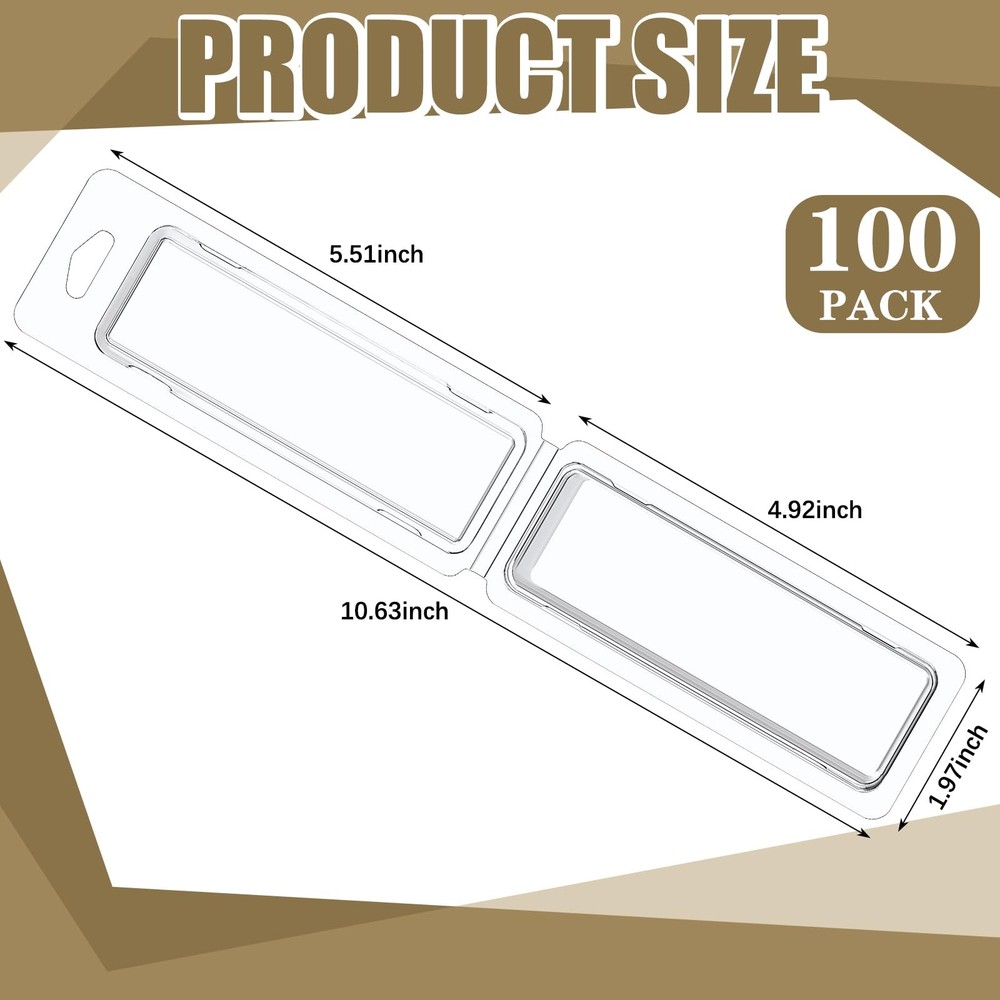 100 Pcs Plastic Blister Clamshell Protective Case for Action Figures - Display C