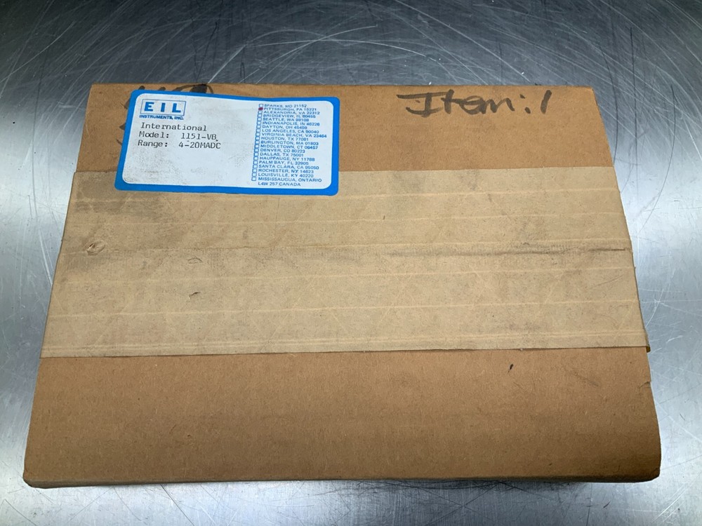 EIL Instruments 1151-VB Panel Meter 4-20MADC