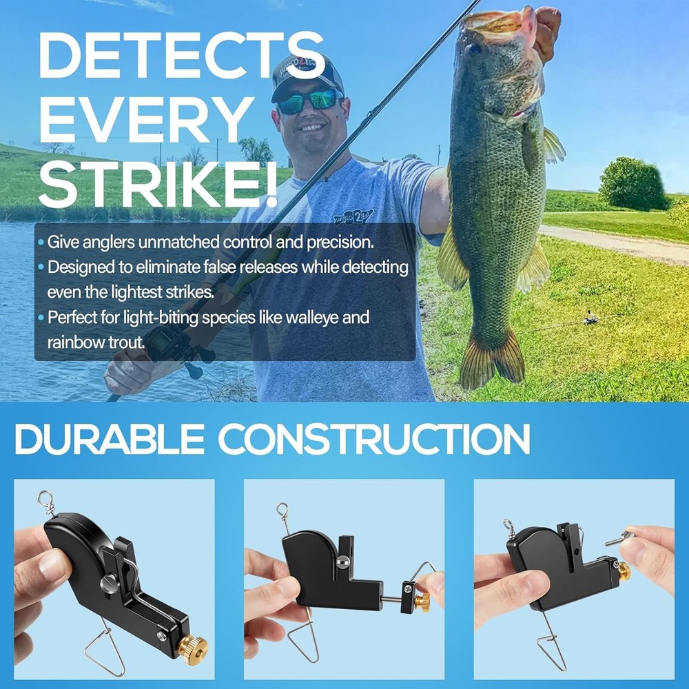 107 Downrigger Release,Adjustable 0–4.5 lb Tension, Vertical & Horizontal Adjust