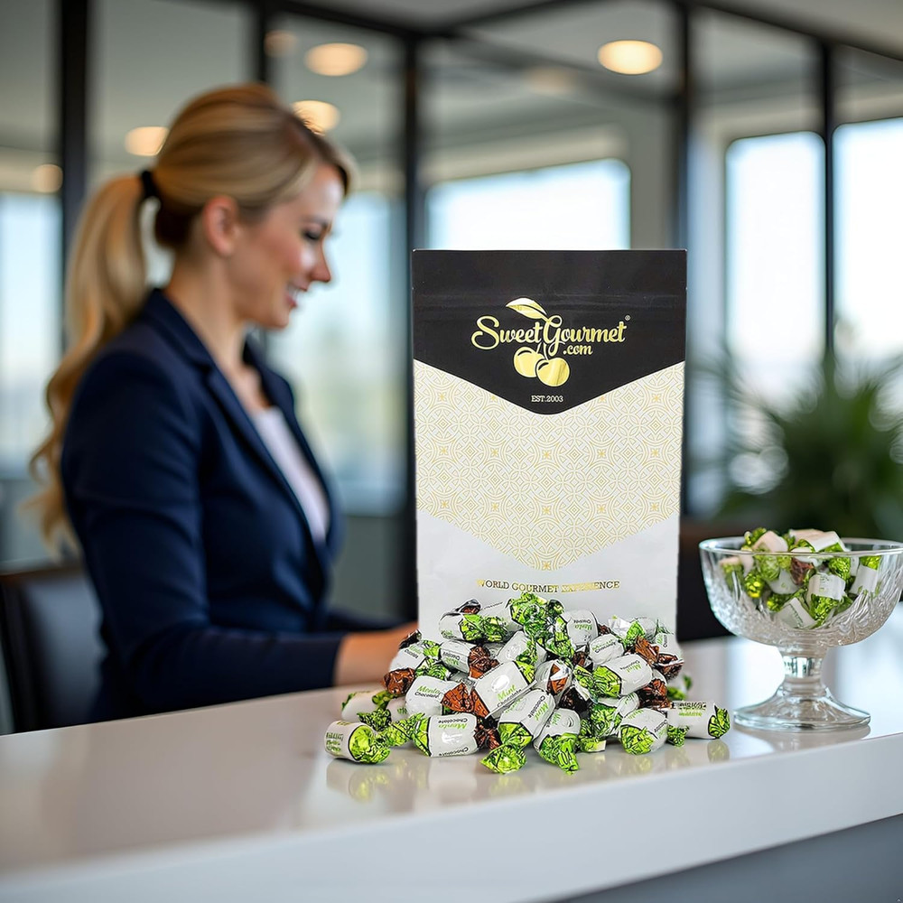 Premium Chocolate Filled Mints | Hard Candy | 2 Pound