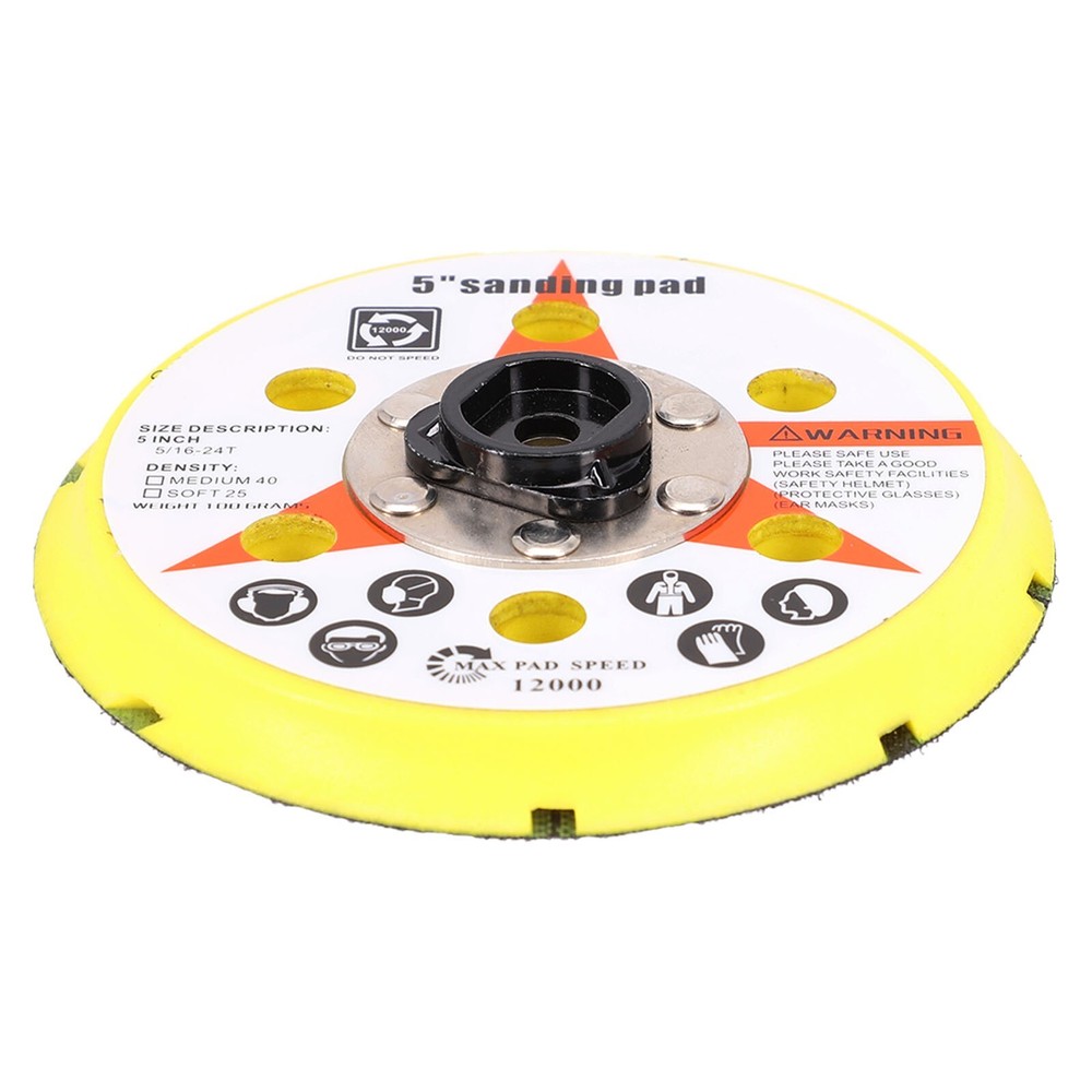 New Practical Sanding Pad Backing Plate 125mm Dual Function Medium Soft