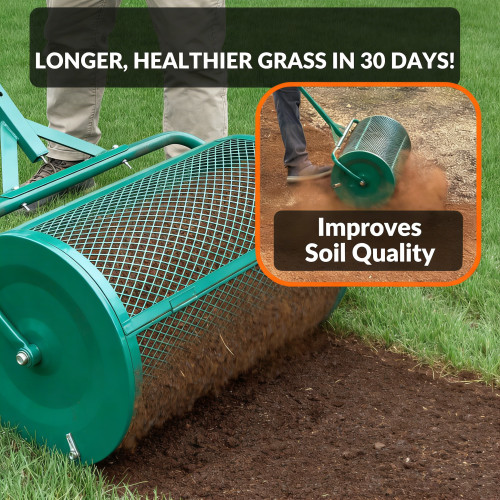 The Original 24 Inch Compost and Peat Moss Spreader Roller