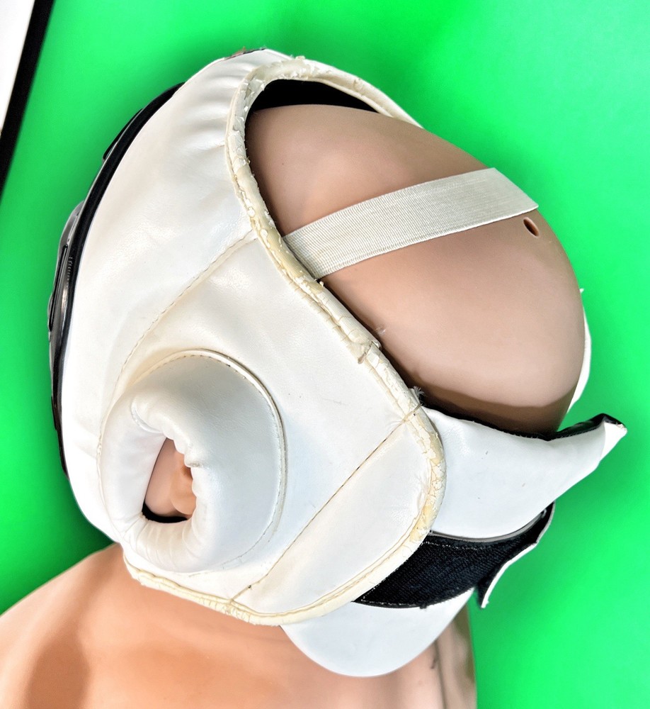 ProForce Headgear with Face Cage in White Large Size