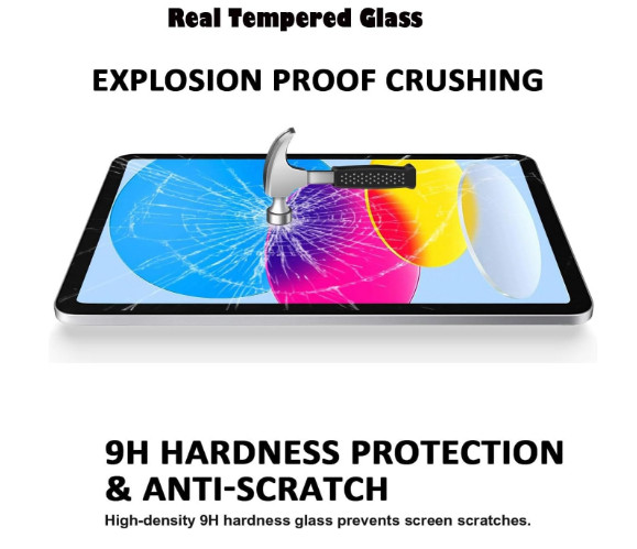 Tikeda Screen Protector For Ipad A16 2025 11th/10th Generation 2022 Clear