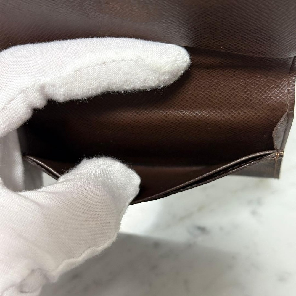 LOUIS VUITTON Damier Card Case Brown