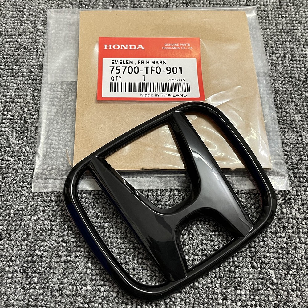 Front Grille Trunk Black Emblem For 2022-2025 Honda Civic Sedan 4-Door F+E Badge