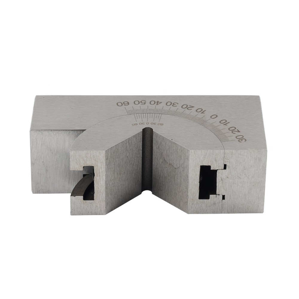 Adjustable Angle V Block 0 to 60° Precision Gauge Micro Milling Setup+ Wrench C#