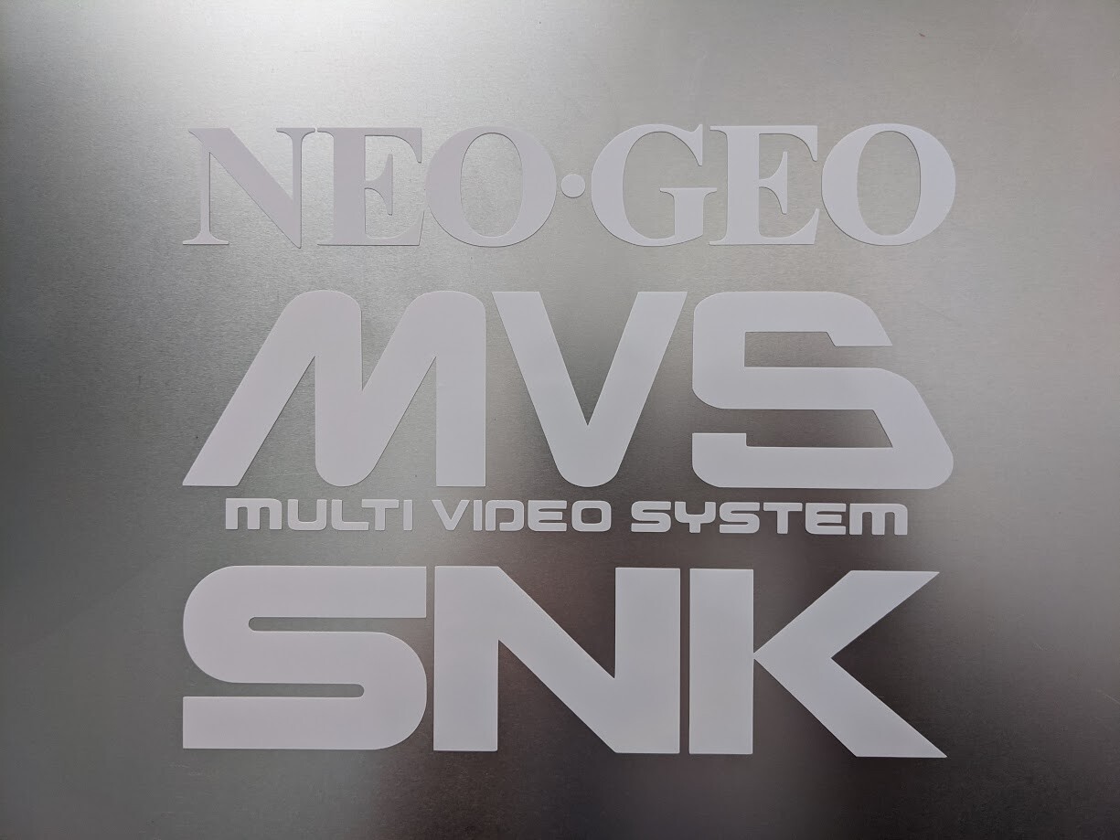 2 pack - Arcade style Vinyl Decal Sticker 5" x 4"  NeoGeo MVS vertical stack