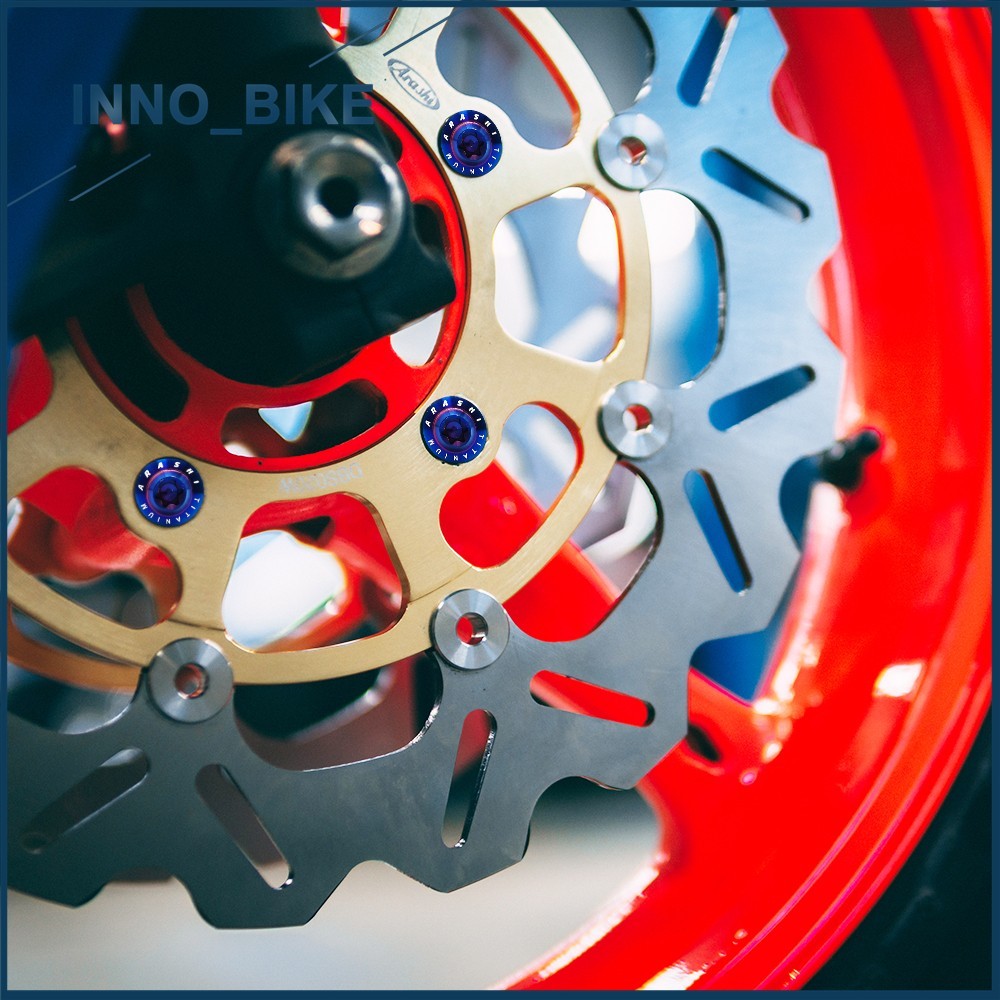 Front Rear Brake Disc Rotors Mounting Bolts For Yamaha R1 2004-2021 R6 2003-2019