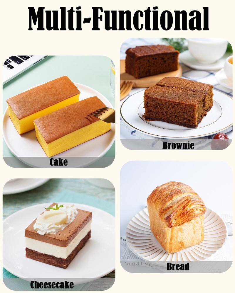 Mini Silicone Bread Loaf Pan, Non-Stick Bread Pans for Baking,Flexible Silico...