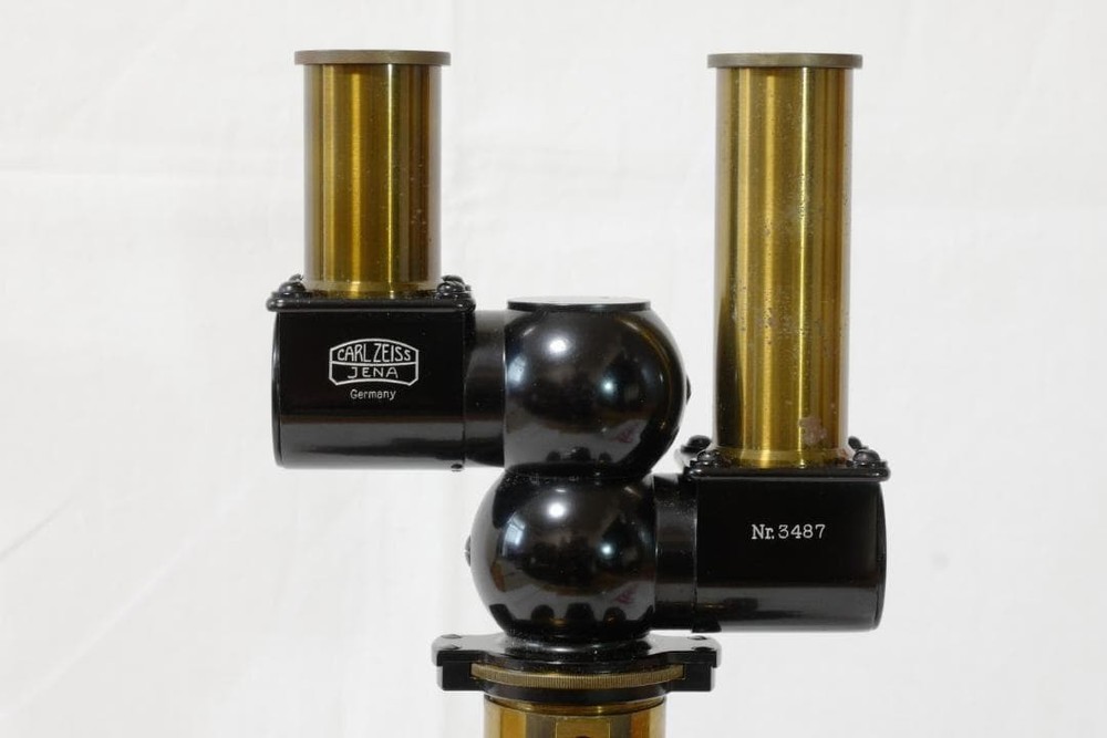 Antique Carl Zeiss Bitumi Binocular Attachment 1925 Microscope Accessory