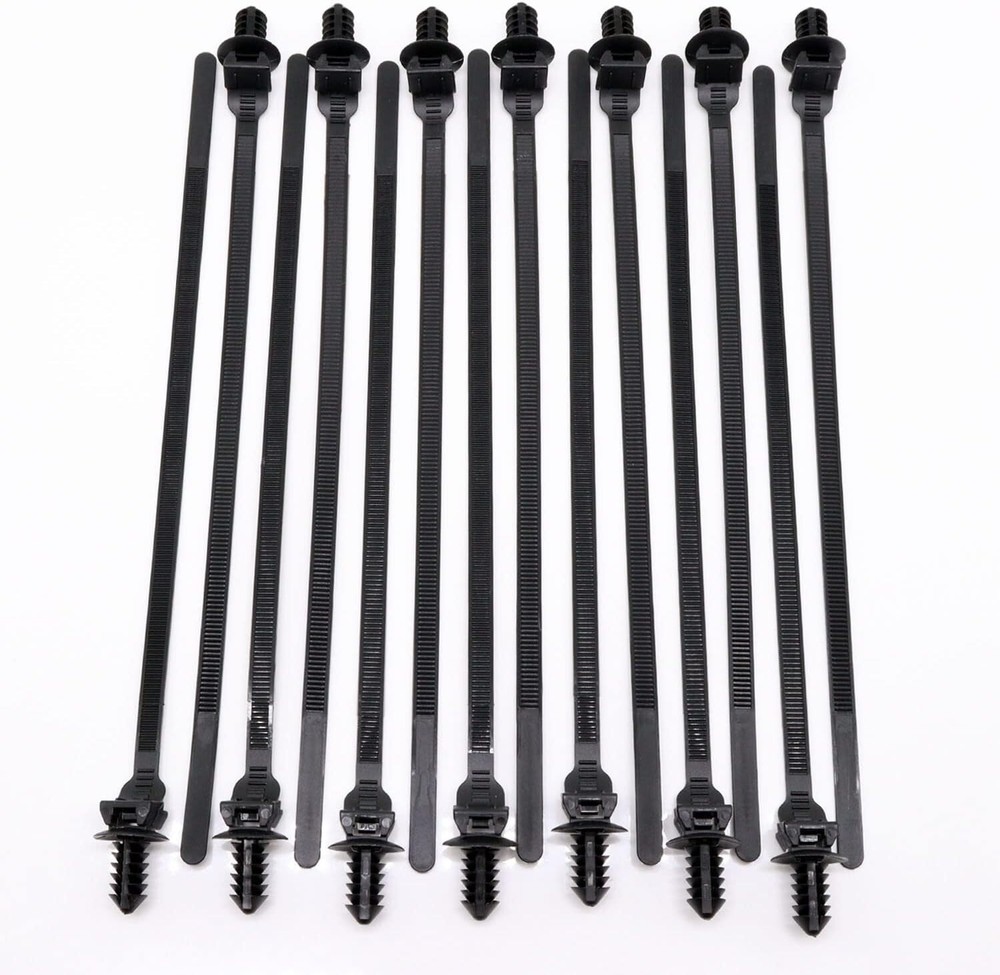 40 Pack Heavy Duty Nylon Push Mount Cable Zip Ties - 8.3