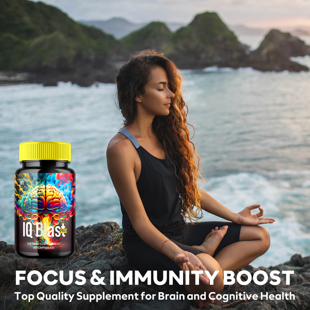 IQ Blast Pro Brain Supplement - Enhance Cognitive Function and Clarity (3 Pack)