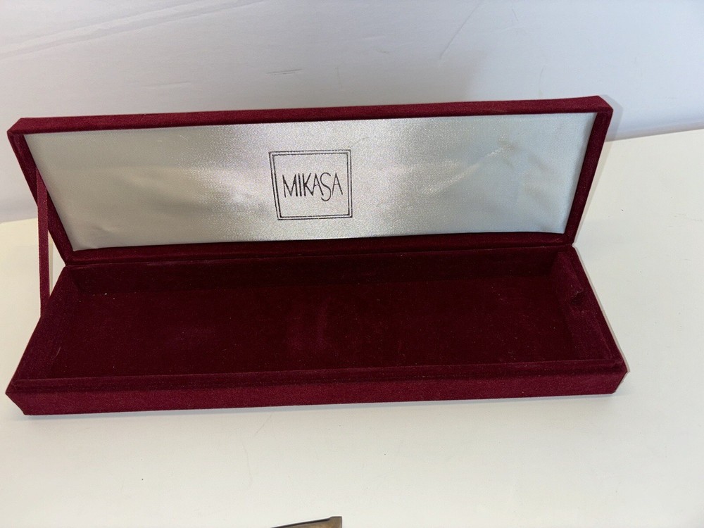 Vnt Mikasa Starshine Silver & Crystal Pie Server Cake Server/unmarked spoon