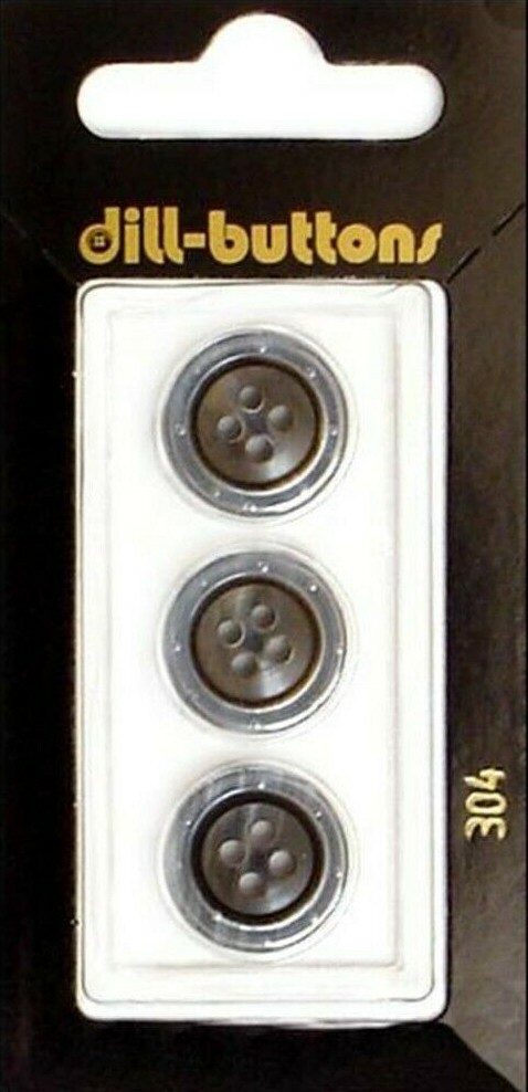 Dill Buttons ~ (0304) - 5/8" - 3 ct
