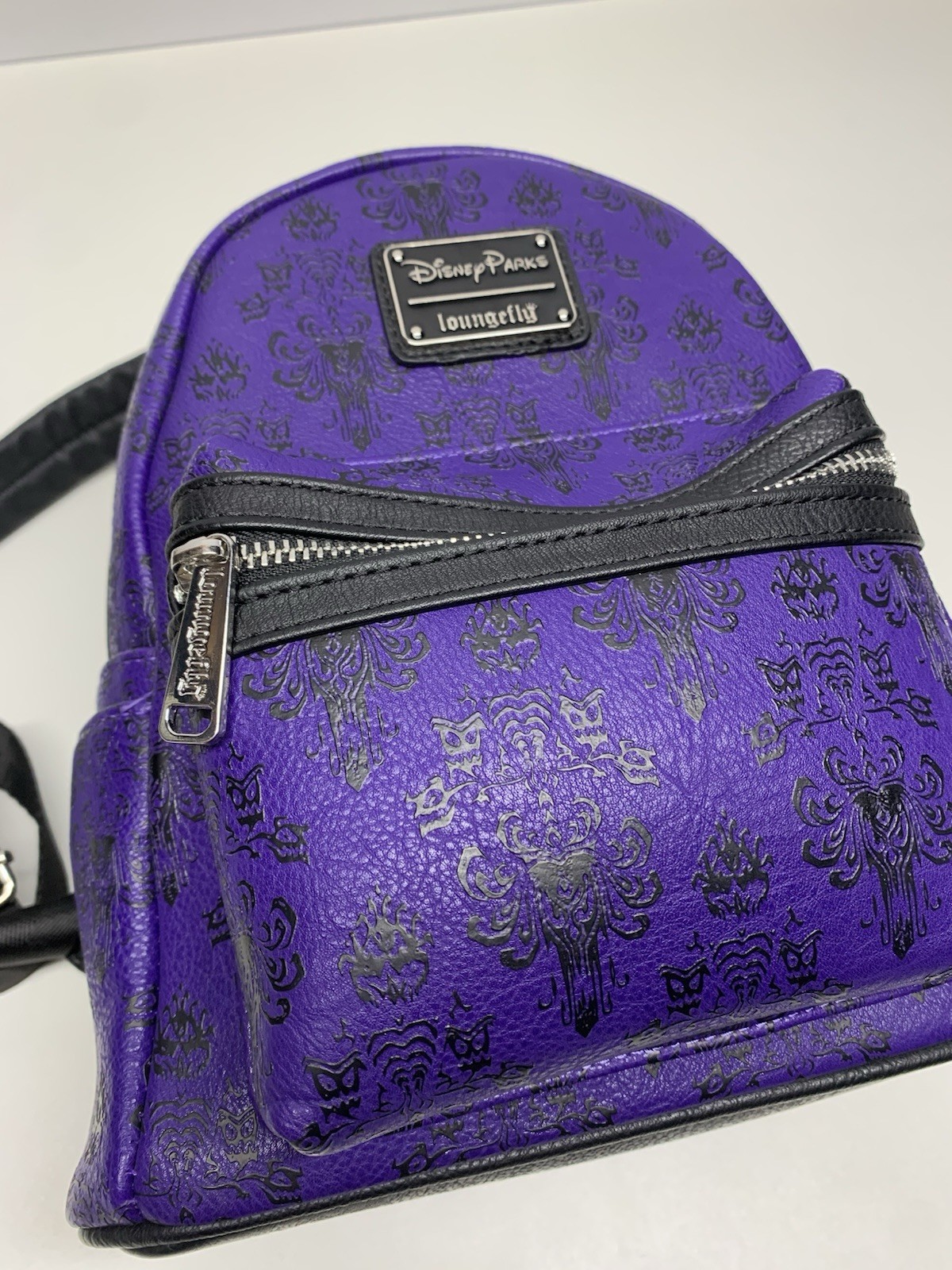 Rare Loungefly Disney Haunted Mansion Purple Backpack Amazing Condition