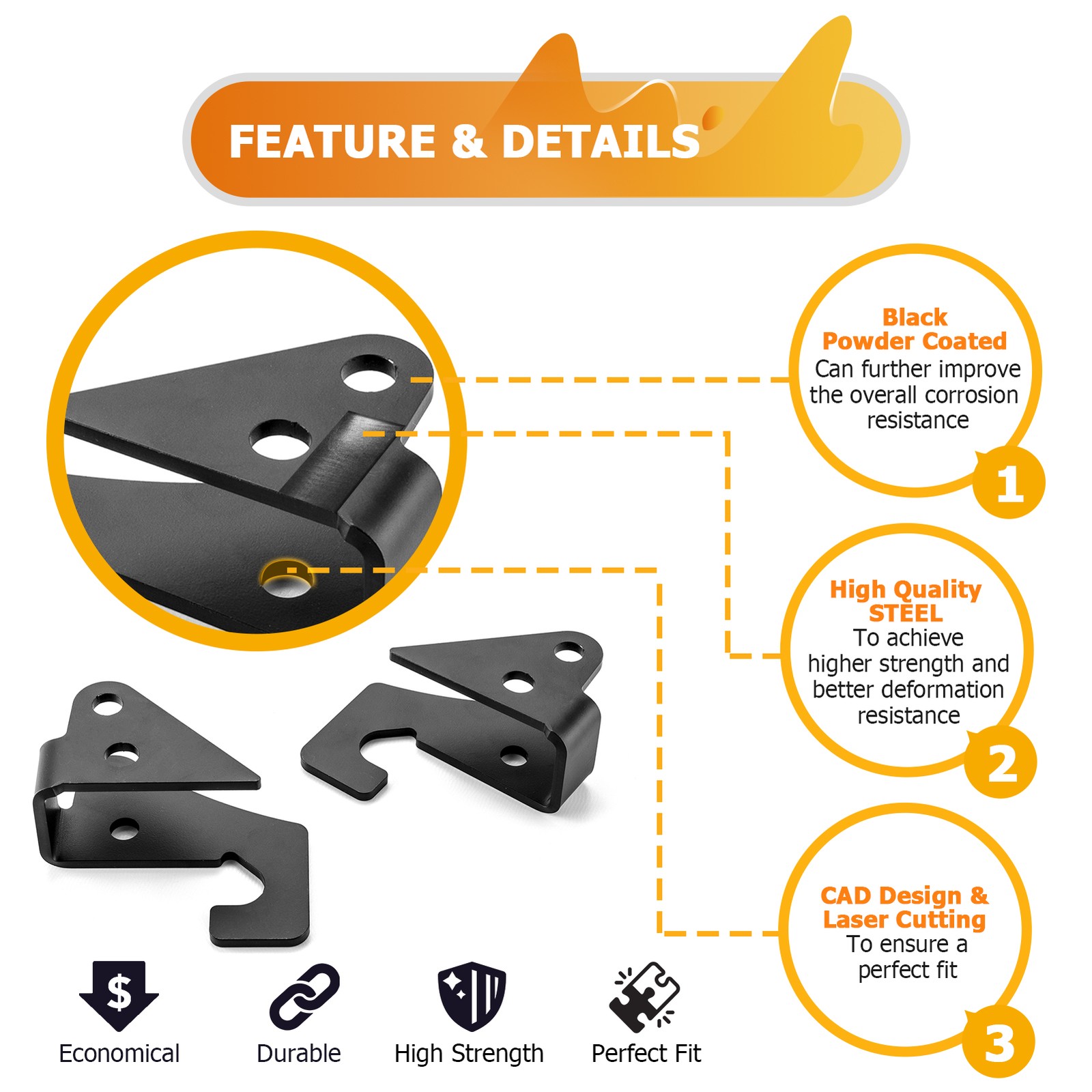 Front & Rear 1.5" Full Leveling Lift Kit For CFMoto CForce 600/600 Touring 2020+