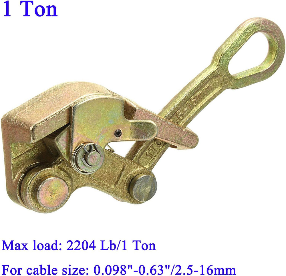 Cable Grip Wire Gripper Steel Cable Puller Tool for Wire Rope,Pulling 2204 Lbs(1