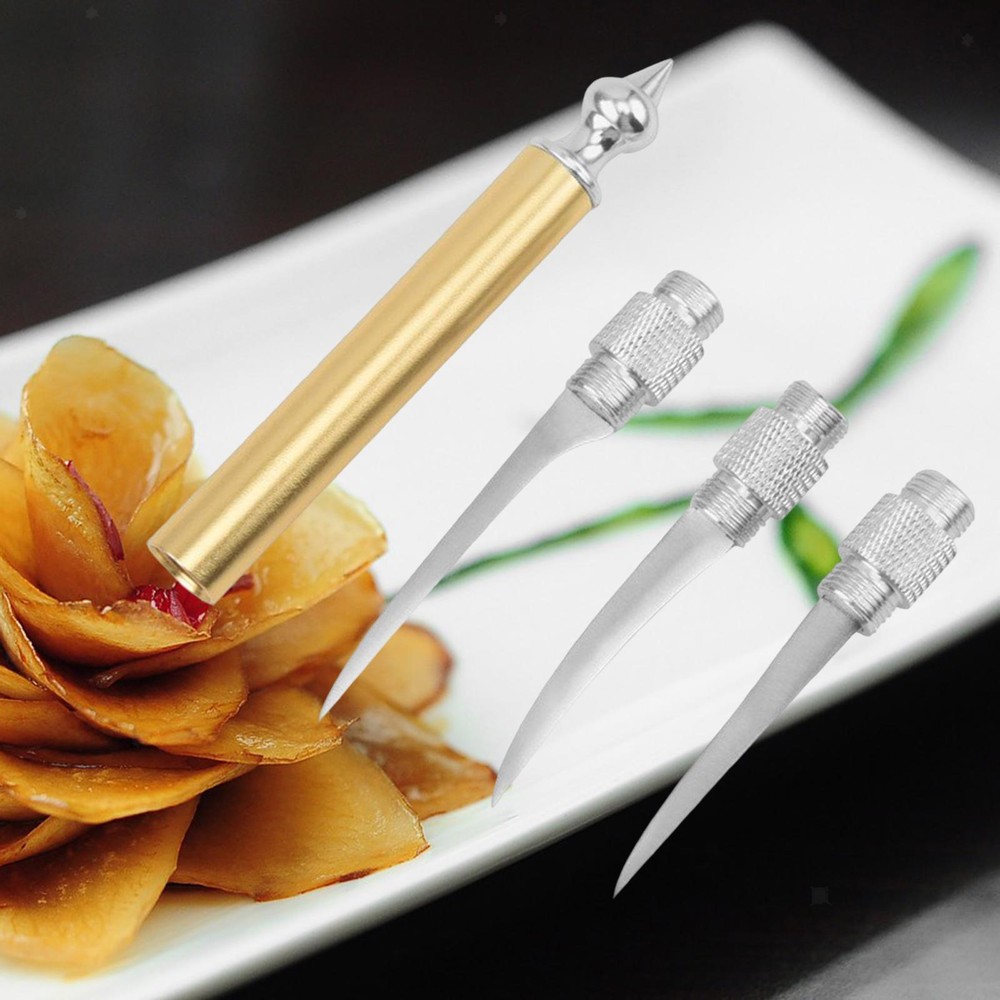 Carving Tool Set Engraving Peeling Kit Vegetable Kitchen Engraving Slicing