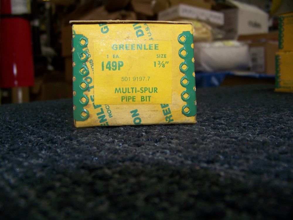 Greenlee 1 3/8" Multi-Spur Pipe Bit I49P New