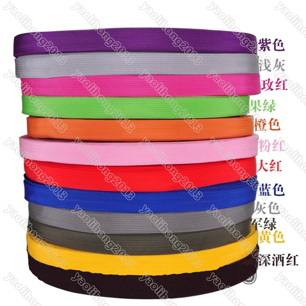 NYLON POLYPROPLYLENE WEBBING STRAPPING 25mm by 5 Metres 12 COLOURS
