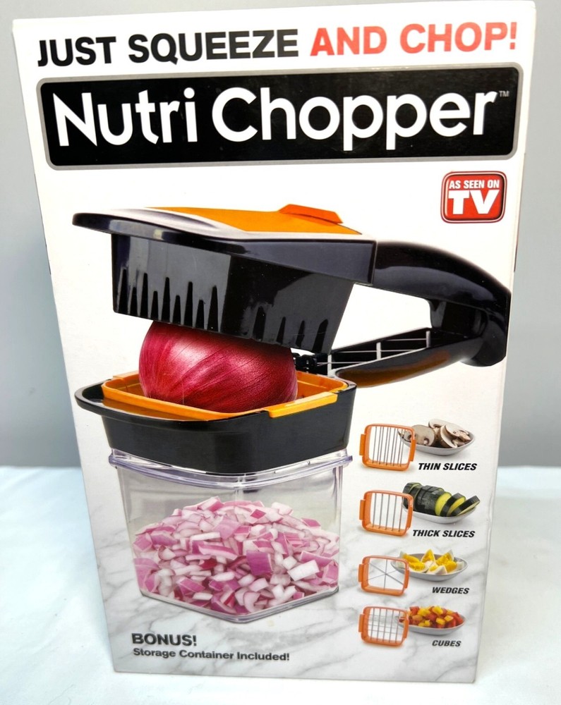 Nutri Chopper Compact Kitchen Gadget Set With Attachments & Storage Container
