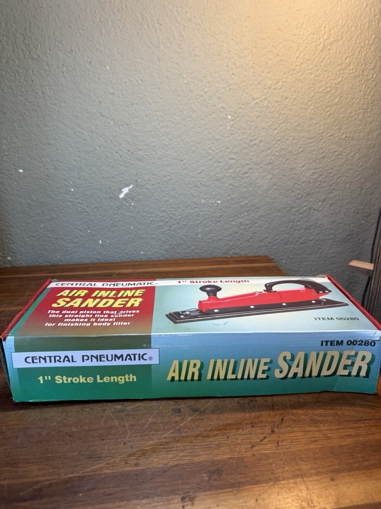 Central Pneumatic Air Inline Sander#280 Tested /Works