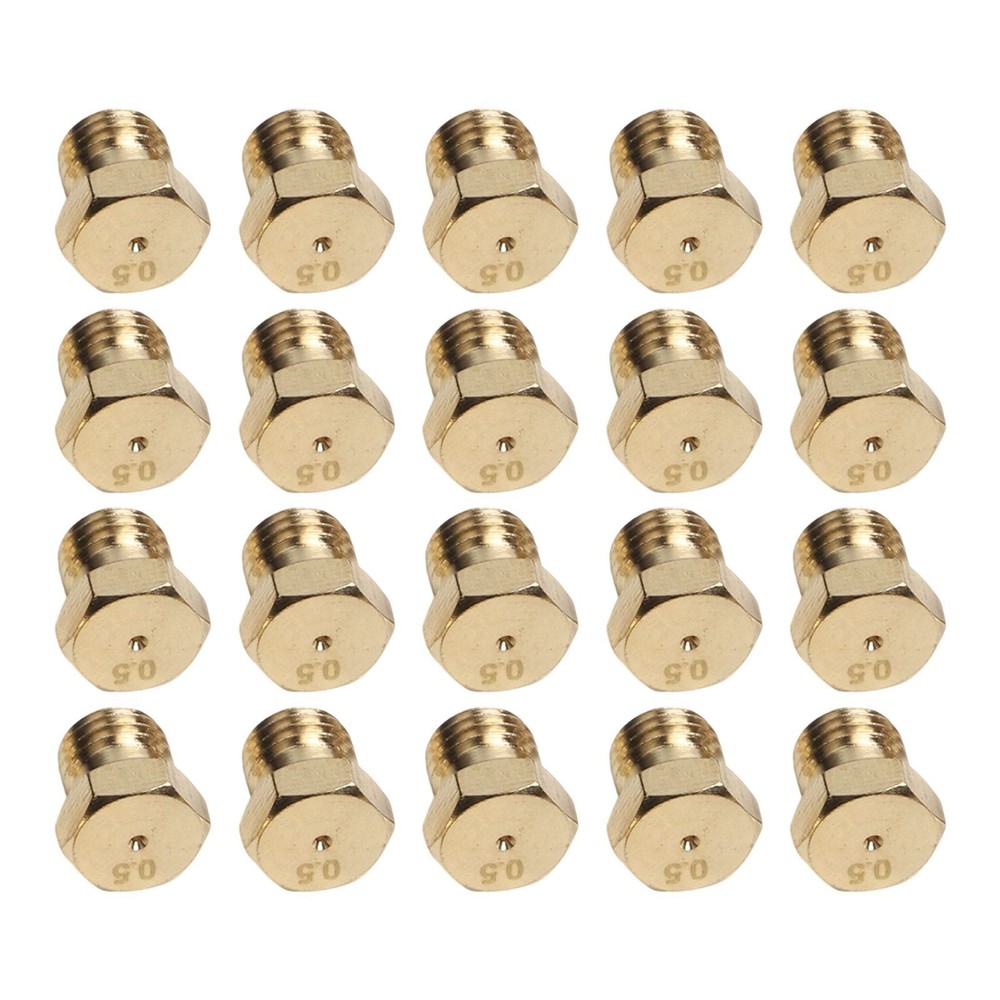20 Piece Nozzle Set for LPG Burners Suitable for Various Cooking Needs