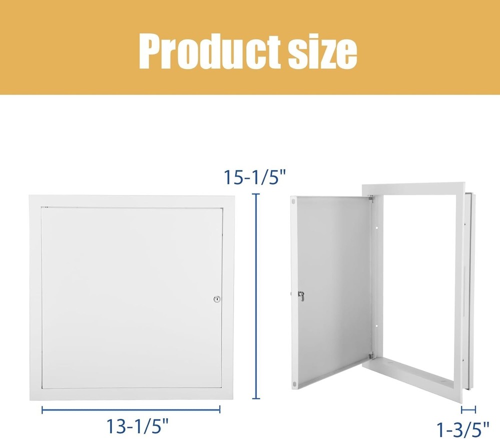 14x14 Metal Access Panel 1mm Thick Drywall Ceiling Attic Door Latch