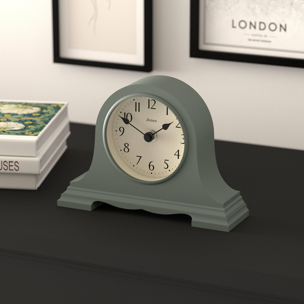 JONES CLOCKS® Speakeasy Small Mantel Clock | Classic Napoleon’s hat D