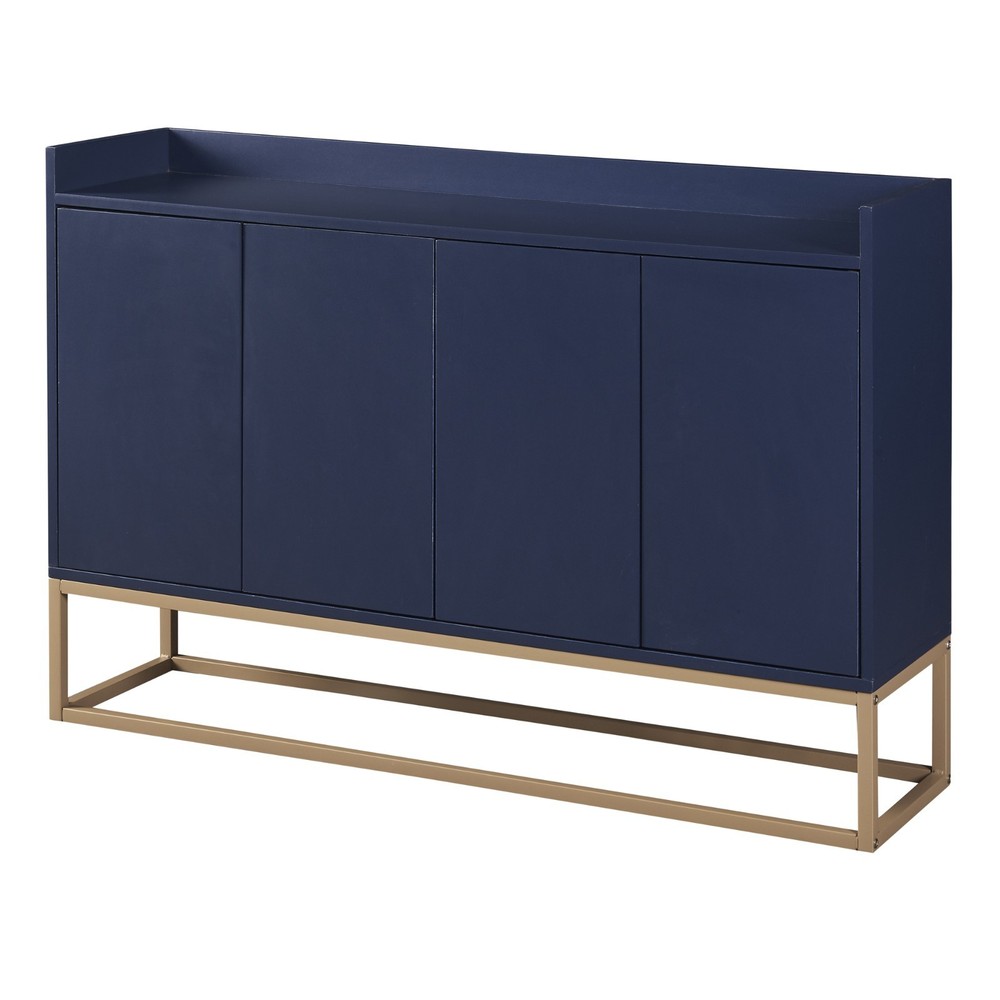 Modern Sideboard Elegant Buffet Cabinet with Large Storage Space (Navy)
