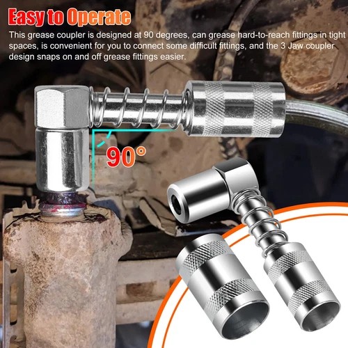 90 degree Grease Coupler Adapter w/Sleeve Spaces Snaps✨