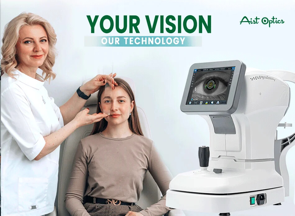 Ophthalmic Optical Instrument 8" LCD Screen Auto Refractometer Keratometer