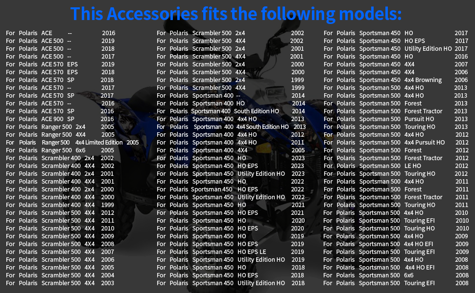Front Shock Strut Absorber Kit for Polaris Sportsman 500 400 450 570 600 700 800