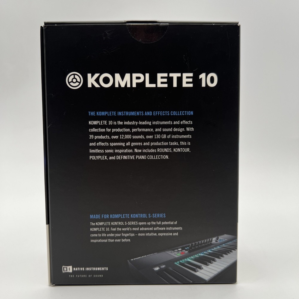 Komplete 10 For Kontrol S-Series On Disc Native Instruments READ