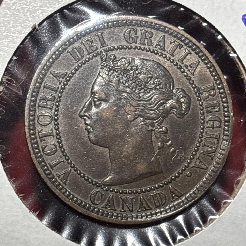 CANADA 1882 H Large Cent Choice AU About Uncirculated