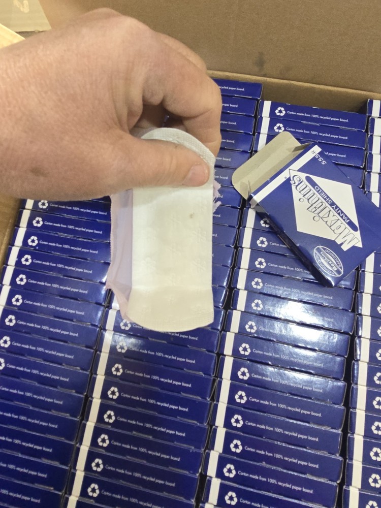 Case (200) Hospeco Maxithins Full Protecton Pads Individually Packed