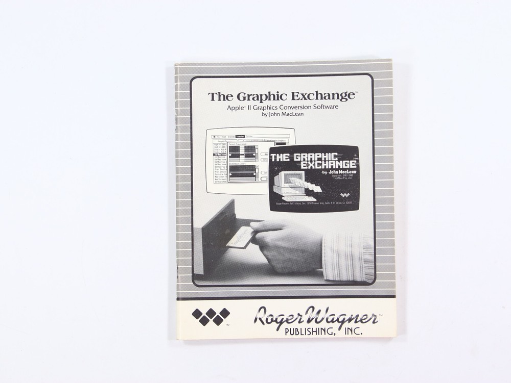 The Graphic Exchange TGE Apple II Graphics Conversion Software & Manual ProDOS 8