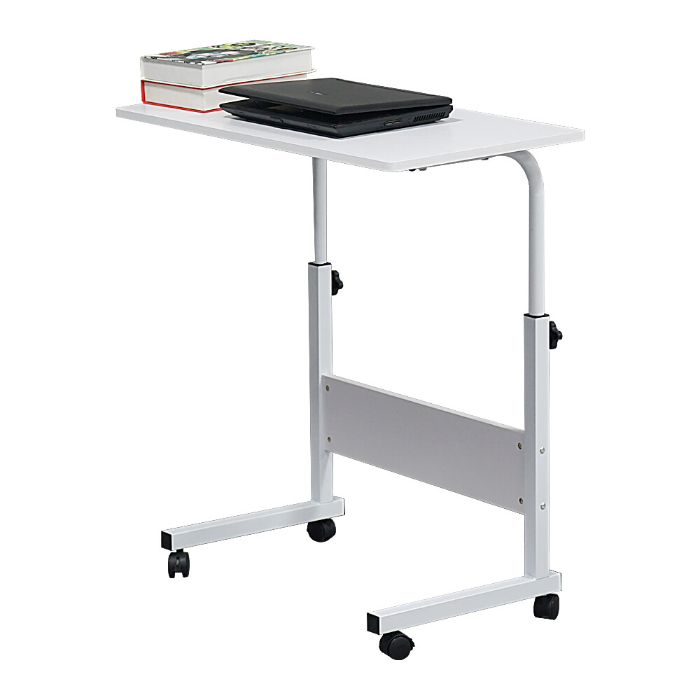 Removable Chipboard & Steel Side Table with Baffle White