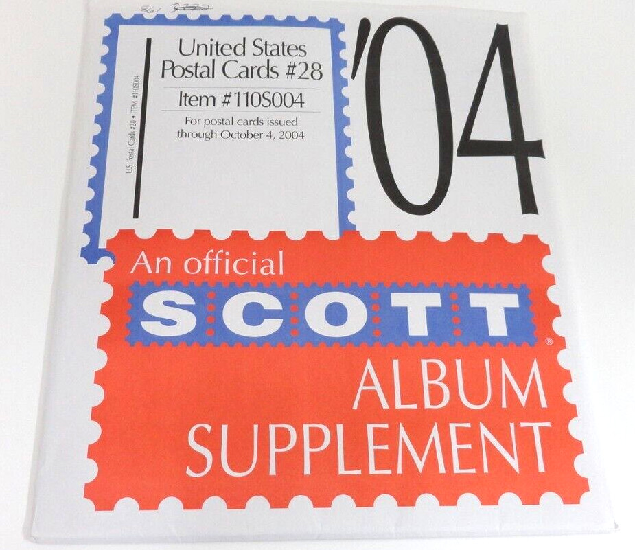 Scott 2004 United States Postal Cards Supplement #28 110S004 NOS