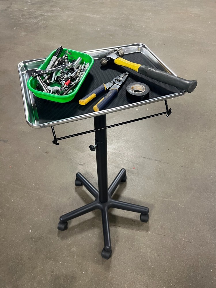 Mobile Rolling multi-purpose tool station tray