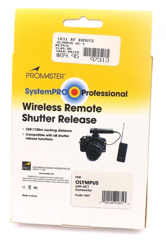 Promaster Wireless Remote Shutter Release for Olympus w/ UC1 Connector