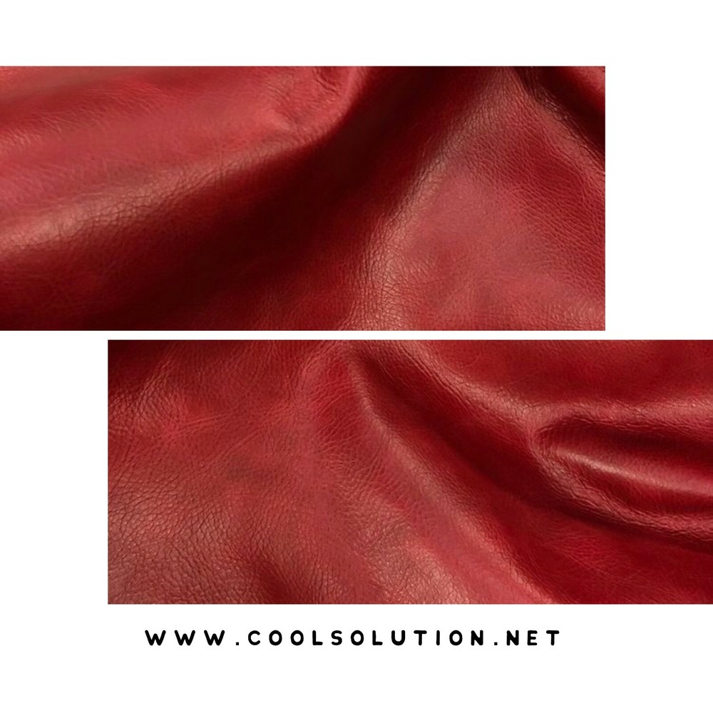Leather Sheets, Distressed Leather, Sierra Red, Cut to Size, Pull Up for Wallets