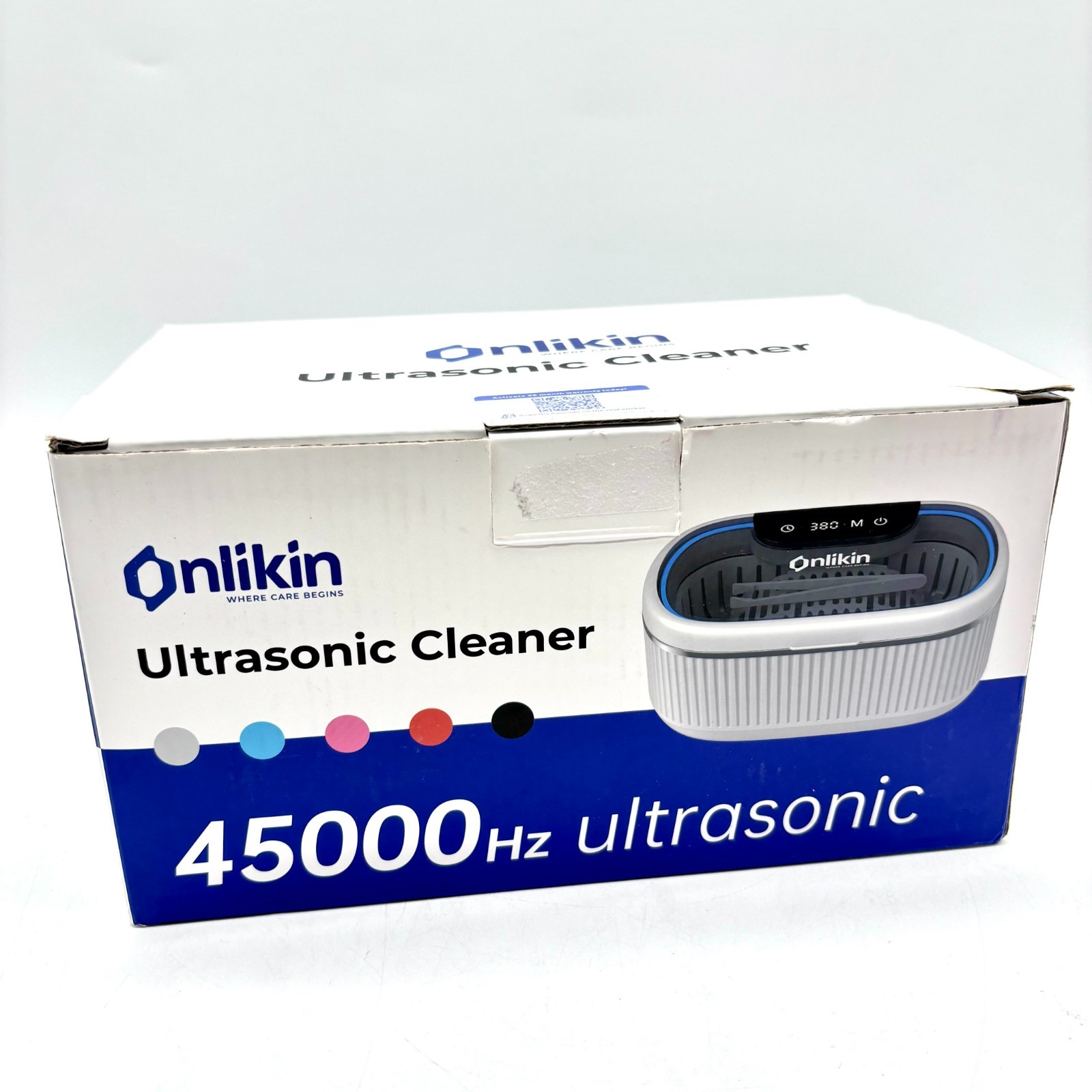 New Onlikin 45000Hz Ultrasonic Cleaner (550 ML Tank Capacity) HCUO1A: White