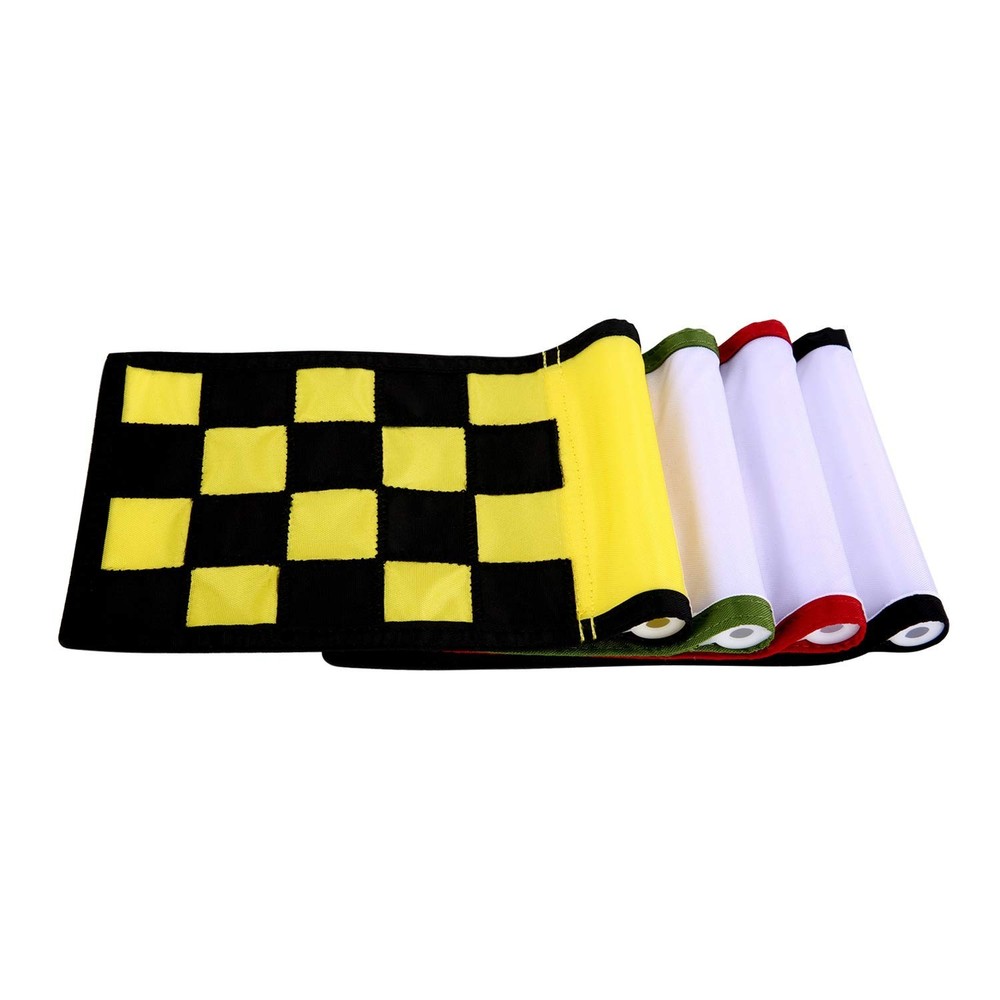Golf Flag,Konday Checkered Training Putting Green Flags, Golf Target Flags fo...