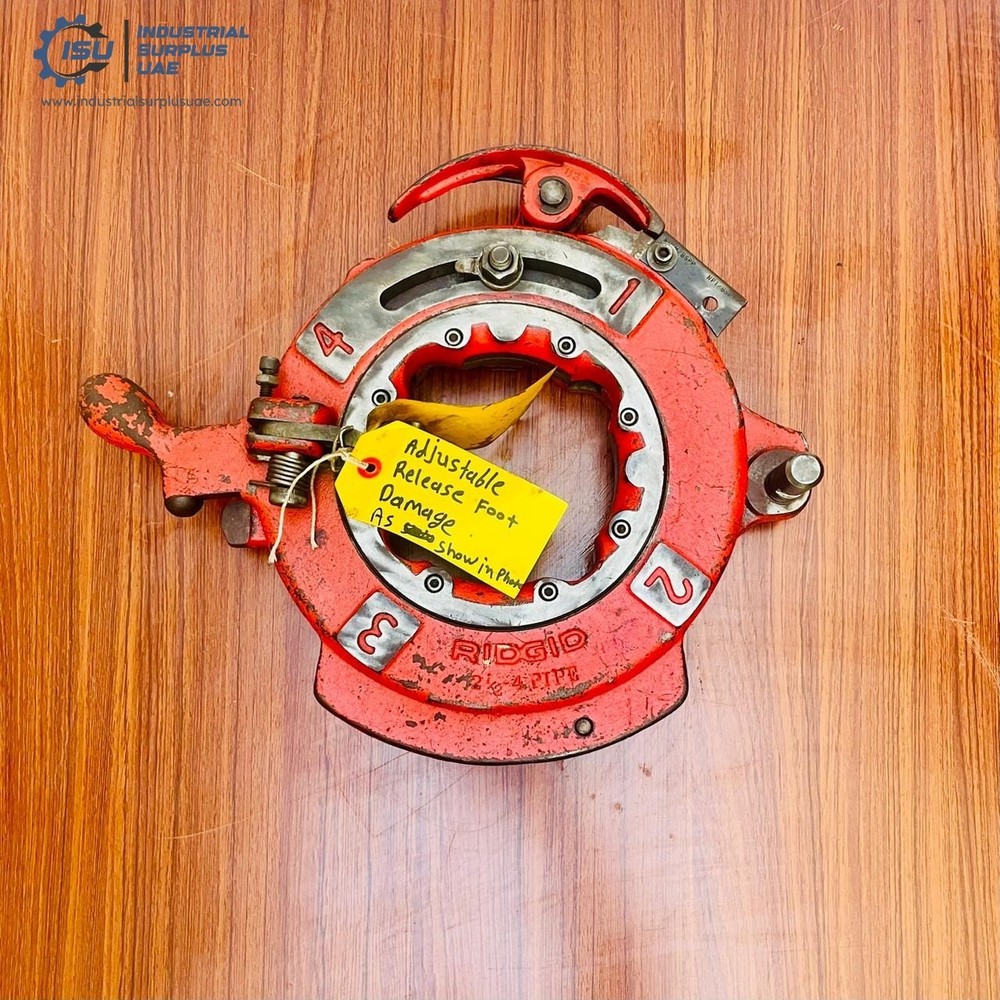 Ridgid Receding Die Head Pipe Threader/Threading Machine 2-½"-4" BSPT #Damage