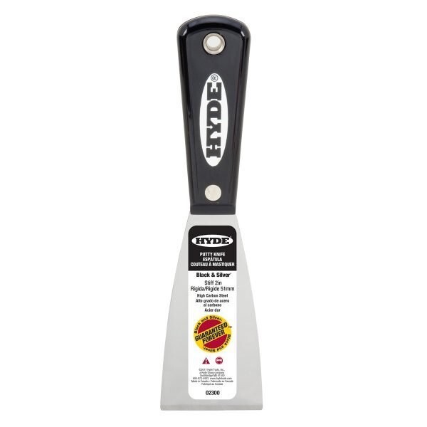 Hyde Tools - Stiff Black & Silver Putty Knife
