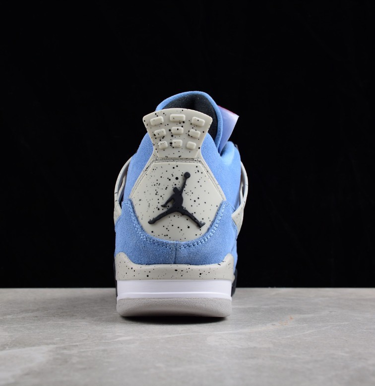 US Siez 7-12 Jordan 4 Retro "University Blue" Basketball Shoes for Men's Shoes.
